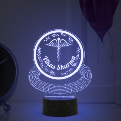 Personalized Led Lamp Customized with Name and Logo Multicolored